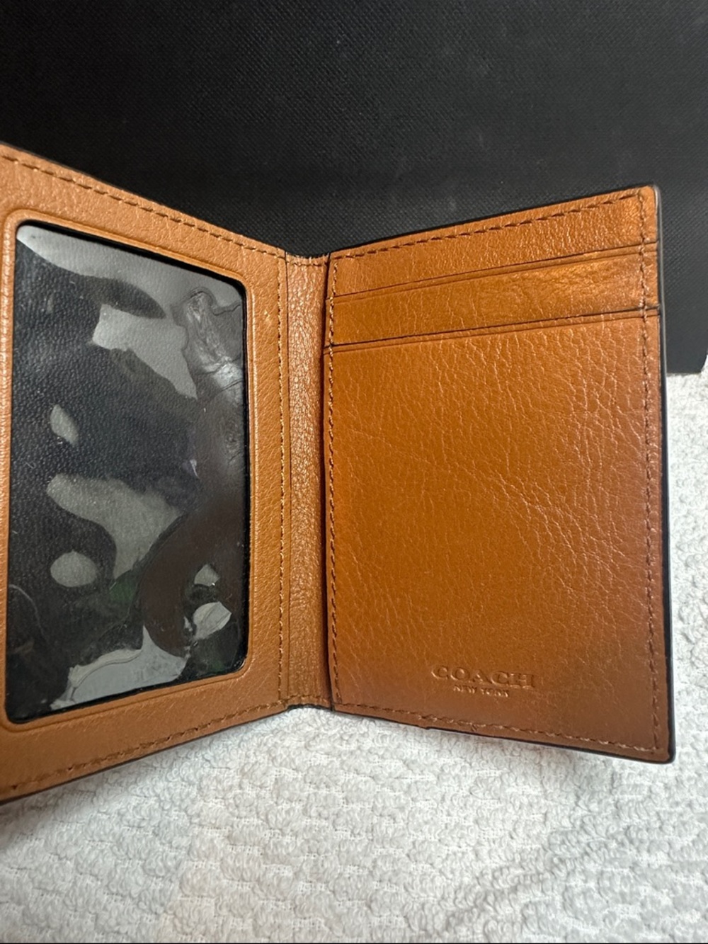 Coach Men’s Brown Leather Card holder